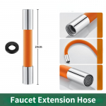 360&deg; p&ouml;&ouml;rlev segisti pikendused Vannitoa vaba painutav segisti Pritsmekindel universaalne pikendustoru valamu otsikule ZPG must