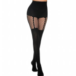 Mustad siidisukad Seksikad v&otilde;rksokid Naiste k&otilde;rged siidist liibuvad sukad One size must