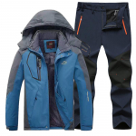 Meeste talvine lumem&auml;gironimiskomplekt &otilde;ues, soe veekindel jope + soojad p&uuml;ksid, 2-osaline komplekt XS