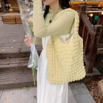 Suvine Puff Cloud Sweet &otilde;lakott Fashion Girls Suure mahutavusega kandekott 35x8x31cm must