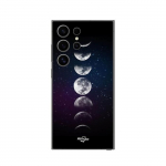 Coque - Maniacase - Samsung Galaxy S24 ULTRA - Lune Phase Nuit &Eacute;toile - Souple - Noir