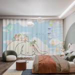 Multikas Laste L&otilde;bus &Uuml;kssarviku Muster K&otilde;rge Varjutusega Kardin Roosa Printsessi Vikerkaare T&uuml;druku Tuba Magamistuba Laheaken Pimendavad Kardinad W55 X H120cm X 2&HOOK