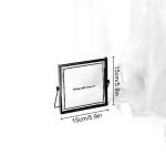 Kuldne metallist klaasist pildiraam lauaarvuti messingist pildiraamid portreede ja maastiku pildistamiseks.