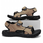 Suvised meeste sandaalid Vabaaja rannajalatsid &otilde;ues Gladiaatorid jalatsid Hingavad Trekking Mood Platvorm Kingad Nahast Vabaaja Sandaalid 35 must