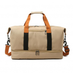 Reisikott kuiva ja m&auml;rja lahusega hoiuruumi laiendatav sahtel, suure mahutavusega reguleeritav rihm kaasaskantav Duffel Gym Beach &auml;ripaketi kott khaki