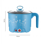 Elektrilised potid Kodumajapidamises kasutatavad kaasaskantavad mitmeotstarbelised mini-ramen-pliit, nuudlite pliit, minipott Shabu Shabu pelmeeni-prae ramenimunade jaoks EU