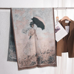 Ilus stiil ilu vihmavari Pilt tr&uuml;kitud ka&scaron;miir sall Naiste High Sense elegantne temperament ni&scaron;&scaron; soe sall 67*185