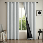1 tk &uuml;hev&auml;rvilised t&auml;isvarjutavad ja p&auml;ikesekaitsega 100% pimendavad kardinad, magamistoa ja elutoa varjukardinad 132X213CM 1PC&Grommet Top valge