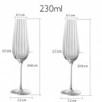 2 TK L&auml;bipaistvad Lainelised Kristallklaasid Luksuslik Majapidamiskarikas Peoklaas &Scaron;ampanjaklaas Punase Veini Klaasid Romantiline Pulmakarikas Kingitus 2PCS