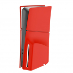 Silikoonist kate PS5 &otilde;hukese optilise draivi v&auml;ljaande konsooli tolmukindel kriimustusvastane kaitse&uuml;mbris PS5 &otilde;hukese plaadi v&auml;ljaande jaoks punane