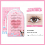 12 rida suure mahuga alumisi ripsmeid 0,05 mm &otilde;hukese varrega segmenteeritud looduslikud alumised ripsmed