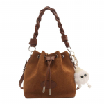 Retro Moodsad Paelaga Kopp-kotid Naistele Korea Lihtne Vabaaja &Otilde;lakott Uued Mitmek&uuml;lgsed Naiste K&auml;ekotid (20cm<Max Length<30cm)