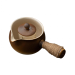 Keraamiline teekann portselanist teekann kaasaskantav teekann teevalmistaja portselanist &uuml;he teekann k&ouml;&ouml;ki teemajja matkamiseks v&auml;ljas piknikuks pruun