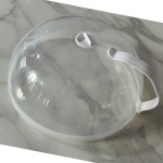 Mikrolaineahju toidu pritsmekindel kate ahju soojendus katteplaat L&auml;bipaistev kate k&auml;epidemega majapidamistarbed, tarvikud valge