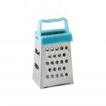 Roostevabast terasest mini neljapoolne riivh&ouml;&ouml;vel Multifunktsionaalne koorimisl&otilde;ikur Puu ingver k&uuml;&uuml;slaugu riiv Toiduvalmistamise k&ouml;&ouml;gitarvikud sinine