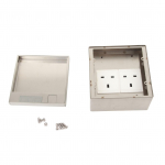 Toiteplokk Kahe standardse 3 auguga pistikupesa &uuml;henduskarbi v&auml;ljalaskeava pistikupesa pistikupesa vahelduvvoolu