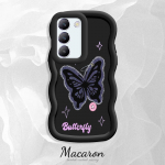 V&auml;rvitud muster Big Wave Edge pehme silikoon materjal Macaron telefoni &uuml;mbris p&otilde;rutuskindel kaitsev kummist korpus OnePlus Vivo Motorola Moto jaoks OnePlus Nord 4 roosa