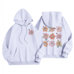 Naiste mood Naiste kerge pikkade varrukatega taskutega pullover Preppy graafiline kapuuts XXXL