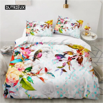 Luksuslik 3D voodipesukomplekt Euroopa Topelt tekikott Komplekt Voodipesu Mugav Tekk Tekikate Voodikomplekt P&otilde;hjamaa v&auml;rv 70x133cm 2pcs