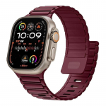 Luksuslik magnetiline silikoonrihm Apple Watchi rihma jaoks 49mm 46mm 45mm 44mm 42mm 41mm 40 38mm k&auml;ev&otilde;ru iWatch Ultra 2 3 Series 10 9 8 7 SE jaoks 38mm 40mm 41mm