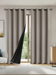 1tk &uuml;hev&auml;rvilised t&auml;isvarju- ja p&auml;ikesekaitse 100% pimendavad kardinad, magamistoa ja elutoa varjukardinad W100xH130cm 1 panel&Grommet Top