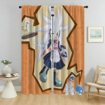 Sonices Kardinad Lasteaed S&auml;&auml;sekindlad Kardinad Kaamera Varjutamiseks T&uuml;ll Magamistuba Elutuba Kardin Halloweeni Kaunistus W132xH160cmx2pcs-CL
