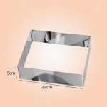 Uus ruudukujuline roostevabast terasest vorm k&uuml;psetamiseks Tee ise Tiramisu vahuvorm Kookide kaunistamiseks T&ouml;&ouml;riistad K&ouml;&ouml;gitarvikud Dropshipping