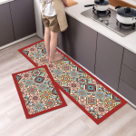 1 tk v&auml;simusvastaseid k&ouml;&ouml;givaipu, boheemlasliku mustriga veekindlat libisemiskindlat paksu polsterdusega k&ouml;&ouml;gimatti, vastupidavat mugavat seisumatti k&ouml;&ouml;gile 40*60cm+40*120cm（2Pcs）
