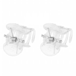 50 tk l&auml;bipaistvad 6 k&uuml;&uuml;nega orhideeklambrid, plastist libliklilled toetavad l&auml;bipaistvat fikseerijat aia viinapuu varretaimede jaoks ronimiseks