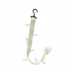 1tk garderoobihoidik DIY riidepuu, konks 8 metallist klambriga riidekapp, m&uuml;tsisall kaubavaba perforeeritud universaalne konks must