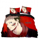 Jujutsu Kaisen Voodipesukomplekt, Satoru Gojo Voodipesukomplekt Teismelistele Poistele T&auml;iskasvanutele, Jaapani Kuulus Anime Tekikoti Komplektid 135x200cm 2pcs