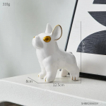 Peen prantsuse v&otilde;itluskoera kujuke Dekoratiivloomade k&auml;sit&ouml;&ouml; Moodne disain Elutuba Kontor TV-kapp Kaunistused Kodukaunistus