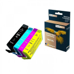 QUALITONER - 4 Cartouche compatible pour HP 364 XL 364XL Noir + Cyan + Magenta + Jaune pour HP DeskJet 3070 A 3070 Series 3520 e-All