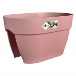 ELHO Pot de fleurs/Balconni&egrave;re Vibia Campana Flower Bridge - Balcon ext&eacute;rieur - L 26 x W 39 x H 22 cm - Rose Poussi&egrave;re