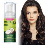 Oliivi&otilde;li juuste kujundamine Frizz Curly Hair Styling niisutav vol&uuml;&uuml;mi andev juukseid tugevdav &otilde;li Green60ml One Size