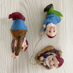 Rippuvad k&auml;&auml;buskujukesed Vaigust p&auml;kapikupuu kallistamise ornament Loov minip&auml;kapiku skulptuur &otilde;uev&auml;lisele murule CHINA