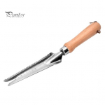 5-&uuml;hes Roostevabast terasest umbrohueemaldaja puidust k&auml;epidemega Mitmeotstarbeline k&auml;sitsi umbrohut&otilde;rjevahend umbrohu lihtsaks eemaldamiseks. Istutamine ja &uuml;mberistutamine 1pc