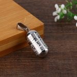 Retro budistlik kuue t&auml;hem&auml;rgiga mantra kaelakee ripats meestele etnilises stiilis ripats kaelakee m&auml;lestusm&auml;rk Lucky Jewelry h&otilde;be