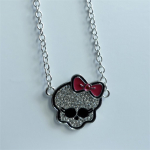 Y2K Pink Bow Skull K&auml;ev&otilde;ru &ndash; Halloweeni kuumade t&uuml;drukute aksessuaarid