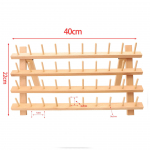 40 v&auml;rvi pol&uuml;estrist tikkimisniidi komplekt, 120D/2, 500m poolid kodu- ja arvutitikkimismasinatele, 40WT