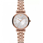 Emporio Armani AR11446 Gianni T-Bar Analoog H&otilde;bedane sihver Naiste k&auml;ekell 32
