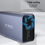 Akasis Dual Bay k&otilde;vaketta korpus: 3,5 ja 2,5 SSD/HDD kaitse&uuml;mbris