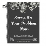 Elu l&otilde;pu planeerija Vabandust, see on n&uuml;&uuml;d teie probleem, sest ma olen surnud. must