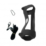 Bluetooth-&uuml;hilduv k&otilde;lari kaitse&uuml;mbris koos &otilde;larihmaga, kriimustuskindel Lihtsalt paigaldatav silikoonist &uuml;mbrise kate JBL Charge 5 jaoks tumesinine v&auml;rv