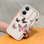 Pehme silikoonist ruudukujulise redeli mustriga telefoni&uuml;mbris, t&auml;ielikult kattev, kaamera p&otilde;rutuskindel kaitse, kummist &uuml;mbris Vivole Vivo Y29 5G must