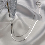 Kahekihiline kaelakee, Naiste laheda stiiliga kaelakee, Lihtne kaelakee, Uue aasta ese, Rangluukett