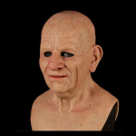 Cosplay kiilas vanamehe kortsude n&auml;omask Halloweeni peo karnevali rekvisiidid brown