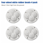 4 tk isekleepuvat t&uuml;&uuml;pi vaigistuskuuliga universaalsed rattam&ouml;&ouml;bli peidetud p&otilde;hjaga rattad p&ouml;&ouml;rleva rihmaratta rattad majapidamistarvikud