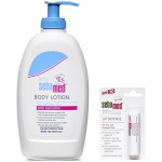 SebaMed Baby Body Lotion, For All Skin Types, 400 ml & SPF 30 Lip Defense Stick, 4.8g