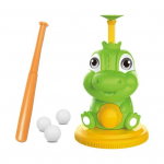 Pesapalli m&auml;ngukomplekt lastele 3+ aastat | Dinosaurus pesapall T-pall v&auml;lim&auml;ng spordim&auml;nguasi | Reguleeritav kurikas viskaja | Parandab k&auml;e-silma koordinatsiooni